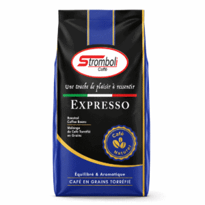 Café en grain Expresso Bleu Stromboli Caffè – blend équilibré pour cafés et restaurants au Maroc