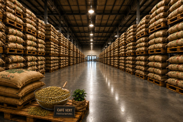Entrepôt de distribution – grossiste café grain pour distributeurs au Maroc